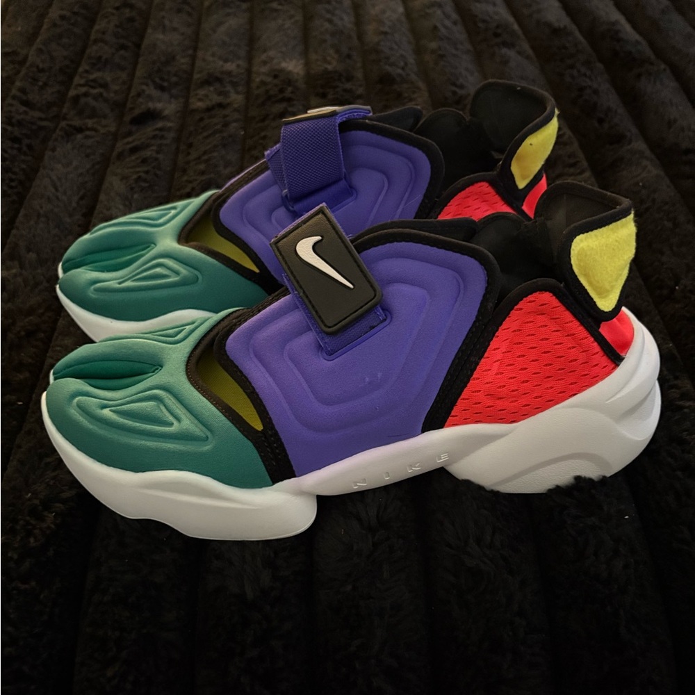 Nike Kids Green, Purple, and Red Sneakers